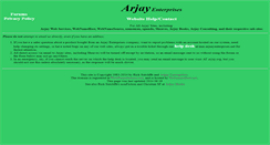 Desktop Screenshot of help.arjayenterprises.net