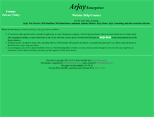 Tablet Screenshot of help.arjayenterprises.net